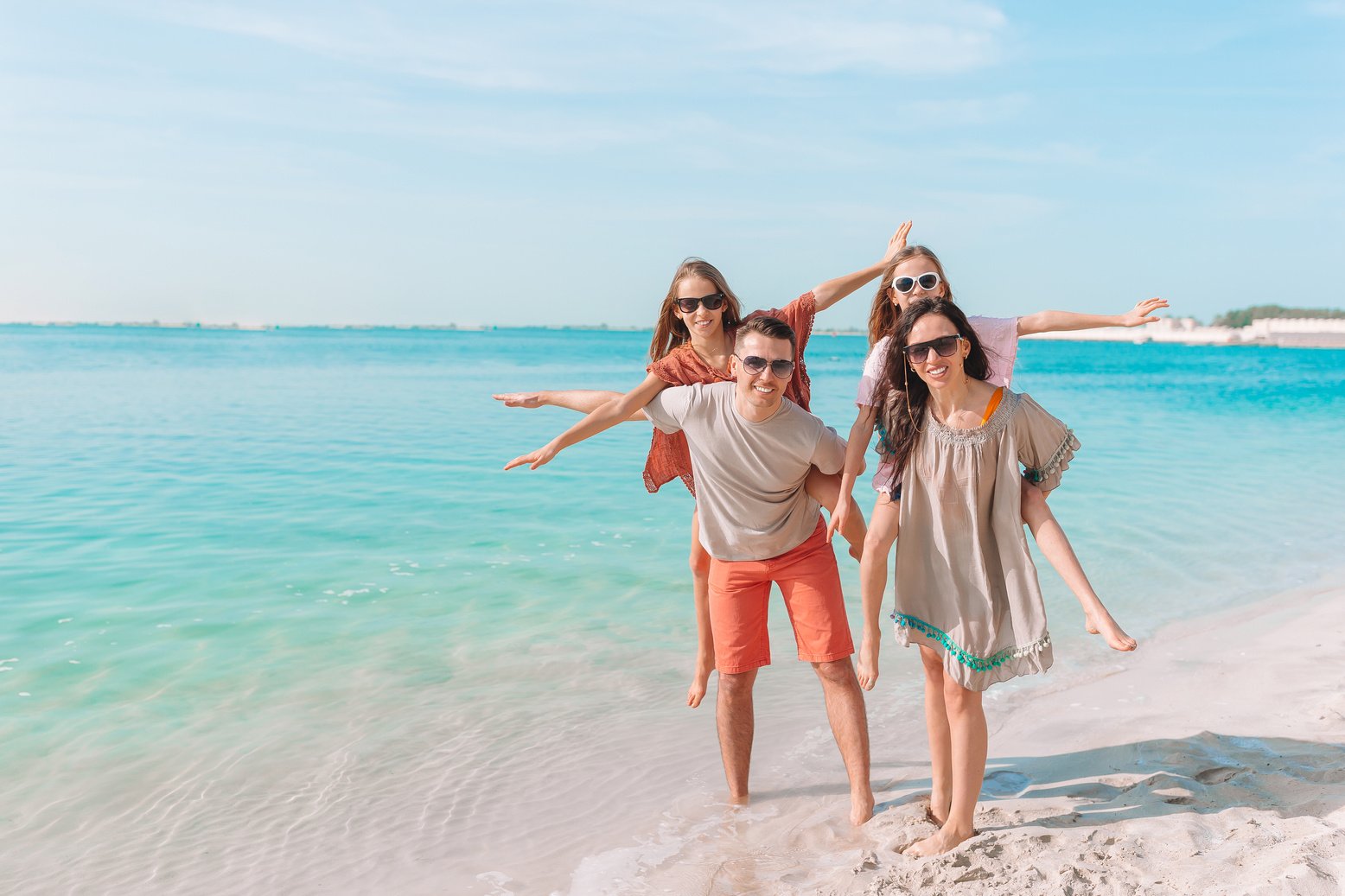 Young Family on Vacation